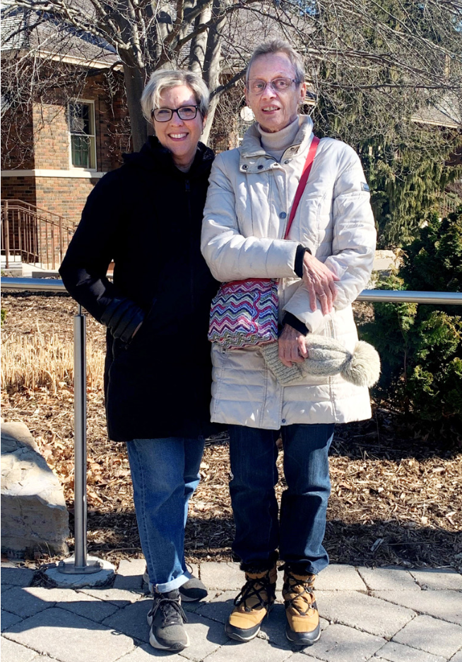 Leslie, Community Program Staff member with Bereavement Walking Group participant, Elisabeth.